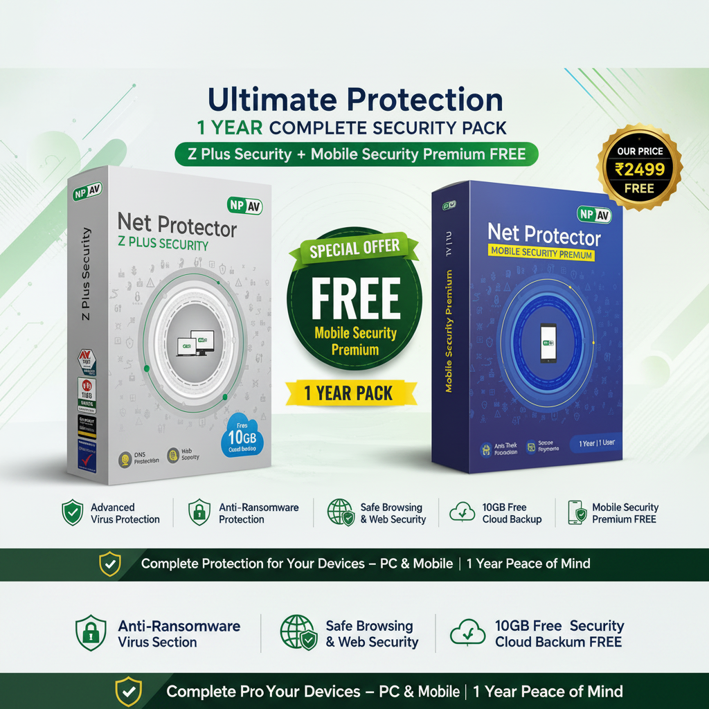 Z Plus Security 1 Year | Email Delivery, No CD + Free Mobile Antivirus Premium