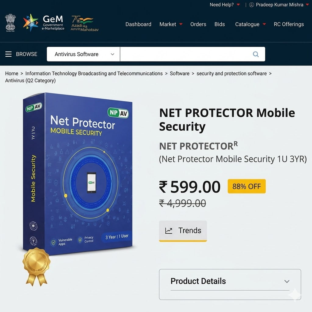 Moblie antivirus 1 user 3 year  email delivery